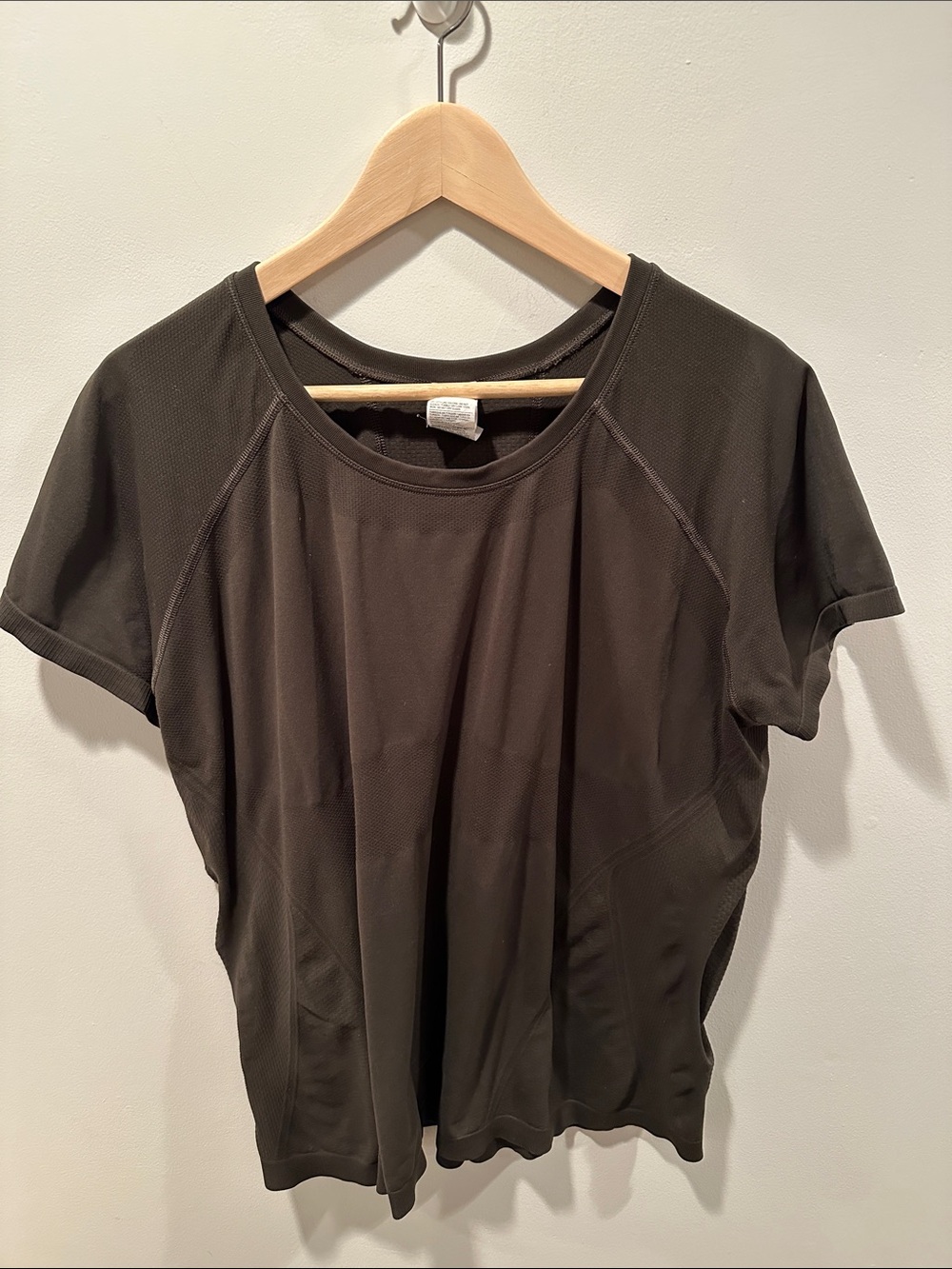 Athleta Short-Sleeve Active Tee in Dark Olive